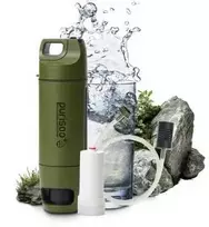 Gertuvė Extralink Purisoo+ Zielona | Buteliukas su Systemem Filtrującym | su Pompką, 400ml, filtras UF + ACF