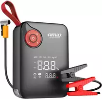 Mini 4in1 Automobilinis užvedimo įrenginys/LED/kompresorius/Powerbank 12V 7,2Ah 600A PRO AMIO-04675