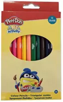„Play-Doh Art Jumbo“ trikampiai spalvoti pieštukai, 12 vnt.