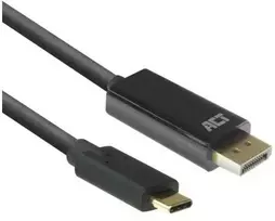 ACT AC7325 Vaizdo kabelio adapteris 2 m USB Typ-C DisplayPort juodas (AC7325)