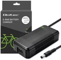 „Qoltec“ greitas elektrinio paspirtuko ir dviračio įkroviklis 36V | 42V | 4A | 5.5*2.1 + maitinimo laidas
