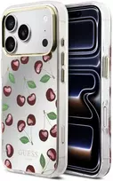 Guess TPU Glitter Cherry MagSafe dėklas skirtas iPhone 17 Pro Max