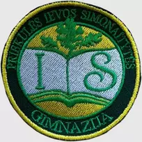 Priekulės Ievos Simonaitytės gimnazijos emblema, EMBLEMA: Emblema su prisiuvimu