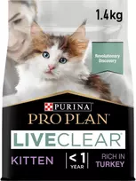 Purina Nestle Purina Pro Plan LIVECLEAR KITTEN Bogata w Indyka 1,4kg