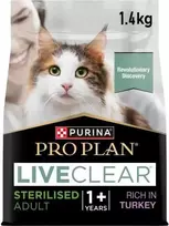 Purina Nestle Purina Pro Plan LIVECLEAR STERILISED ADULT Bogata w Indyka 1,4kg