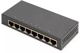 Šakotuvas Digitus 8-PORT GIGABIT SWITCH UNMANAGED - RJ45 8X10/100/1000MBIT/S