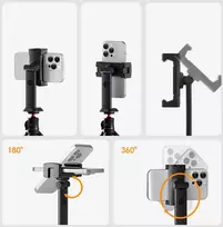 Laikiklis - Ulanzi MA54 Uka Phone Holder 60-105mm Quick Release Juodas