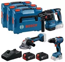 Bosch Rinkinys COMBI 18V GSR+GBH+GWS+2X5.0Ah+GAL