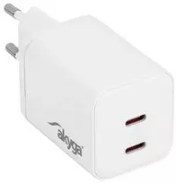 Akyga AK-CH-29 2xUSB C tipo maitinimo adapteris - 5-20V/2.25-3A 45W