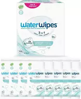 WATERWIPES SENSITIVE+ ON THE GO DRĖGNOS SERVETĖLĖS 8 PAKUOTĖS PO 28 VNT. (224 vnt.) 3-IN-1