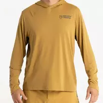 Marškinėliai Adventer & Fishing Functional Hooded UV T-Shirt Sand