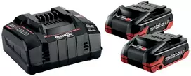 METABO akumuliatorius 18V 4,0Ah LIHD XTREME 2vnt.. + Įkroviklis ASC 290