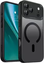 Dėklas Etteri Matt Mag case for iPhone 17 Pro juodas