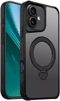 Dėklas Etteri Matt Mag Ring case for iPhone 17 Pro juodas