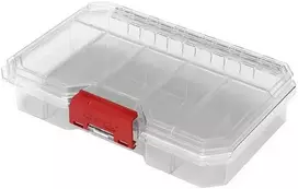 Q-Brick Vidutinio dydžio smulkmenų dėtuvė, skaidri, QBRICK