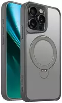 Telforceone Etteri Matt Mag Ring Apple iPhone 15 Pro Max 6,7" dėklas telefonui pilkos spalvos