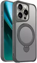 Telforceone Etteri Matt Mag Ring Apple iPhone 15 Pro 6,1' dėklas telefonui pilkos spalvos