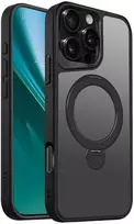 Telforceone Etteri Matt Mag Ring Apple iPhone 16 Pro Max 6,9' dėklas telefonui juodos spalvos