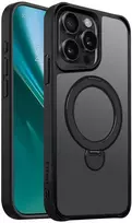 Telforceone Etteri Matt Mag Ring Apple iPhone 15 Pro Max 6,7" dėklas telefonui juodos spalvos