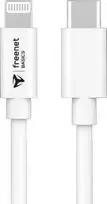 Store24 Freenet Basic charging and data cable Lightning MFI to USB-C Baltas, 1.5m