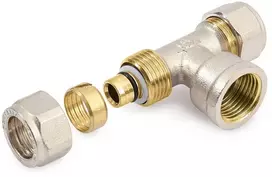 Užveržiamas trišakis GENERAL FITTINGS, DN16 x 1/2, vid. sr.