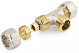 Užveržiamas trišakis GENERAL FITTINGS, DN16 x 1/2, išor. sr.