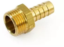 Žalvarinis žarnos antgalis GENERAL FITTINGS, 3/4"x 25 mm, išor. sr.