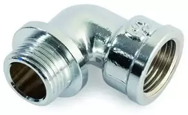 Žalvarinė chrom. alkūnė GENERAL FITTINGS, 1/2", vid/išor