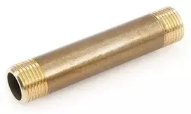 Žalvarinis trumpasriegis GENERAL FITTINGS, 3/4"x 80 mm, išor/išor