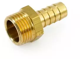 Žalvarinis žarnos antgalis GENERAL FITTINGS, 1/2"x 10 mm, išor. sr.