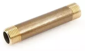 Žalvarinis trumpasriegis GENERAL FITTINGS, 3/4"x 150 mm, išor/išor