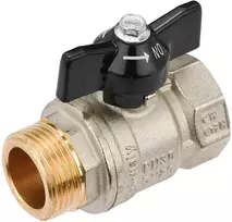 Rutulinis ventilis GENERAL FITTINGS, 1/2", vid/išor, trumpa rankena