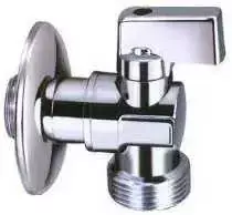 Kampinis ventilis INVENA ZW-11-W15-L, 1/2"x1/2", metalinė rankena