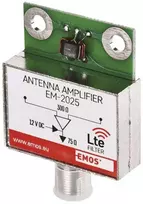 Antenos stiprintuvas VHF/UHF, stiprinimas 25dB, F jungtis, IP45