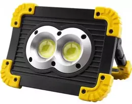 Įkraunamas nešiojamas LED prožektorius ENTAC,IP65,6W+1W,240lm,2x18650 akum, kompl.,krovik