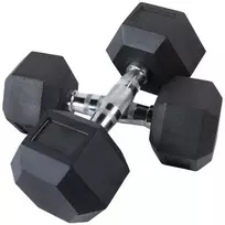 Šešiakampiai hanteliai inSPORTline Hexclusive 8kg