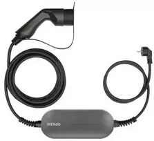 Kabelis DELTACO e-Charge, Mode2, Schuko - 2 tipas, 10A, 1,5+4M / EV-1232