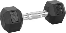 Šešiakampiai hanteliai inSPORTline Hexsteel 6kg