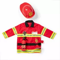 Melissa & Doug Ugniagesio kostiumas Uniforma Šalmas Gesintuvas 98-116 cm 3-6 metų vaikams