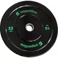 Guminis svorio diskas inSPORTline Bumper Plate Lite 10 kg 50 mm