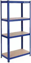 Songmics Lentynų stelažas 160x80x40 cm Mėlynas plienas