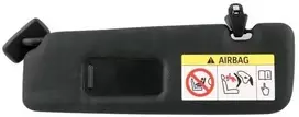 BMW F33 F83 M4 Kairės saulės skydelis su etiketės veidrodžiu apšviestas juodas 51167391861