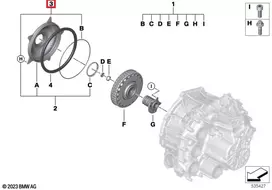 BMW Svorio Dangos Montavimo Rinkinys Originalus 28005A43613