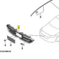 BMW F74 Priekinis apdailos groteles, originalus 51135A35D15