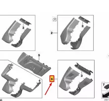 BMW G42 veidrodžio pagrindo dangtelio rinkinys originalus 51165B4C9F2