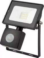 LED prožektorius SPECTOR LIGHT, IP44, 10 W, 4000 K, 800 lm, su judesio davikliu, juodos sp.