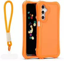 Dėklas Telforceone Safepop case with strap for Samsung Galaxy A16 4G / A16 5G oranžinis