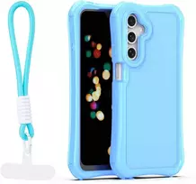 Dėklas Telforceone Safepop case with strap for Samsung Galaxy A16 4G / A16 5G mėlynas