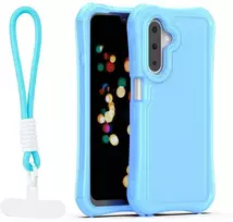 Dėklas Telforceone Safepop case with strap for Samsung Galaxy A17 4G / A17 5G / A26 5G mėlynas