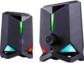 Kompiuterio kolonėlės Speakers Defender Rocket 2.0 6w LED USB, juodas